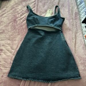 Zara Denim Cut Out Dress